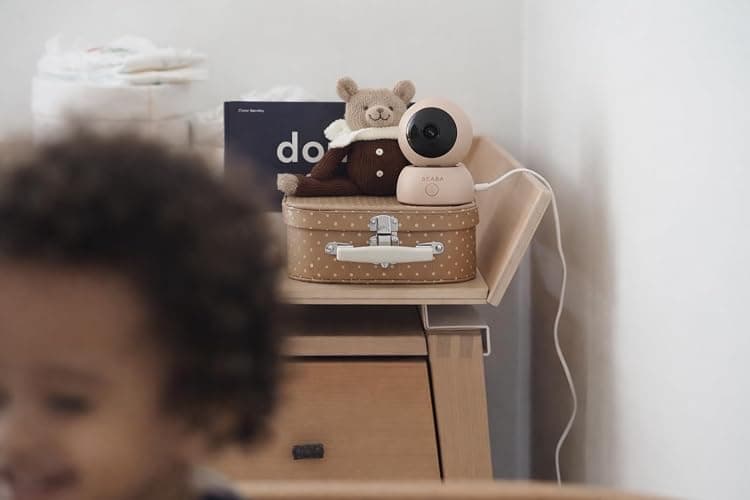 BÉABA, Babyphone, Ecoute Bébé Vidéo 2 en 1, Ecran/Application mobile dédiée, Caméra HD, Rotation à 360°, Vision Nocturne, Talkie Walkie, Berceuses, Contrôle température et humidité, Zen Premium Argile thumbnail 10