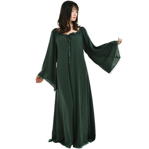 BLESSUME Medieval Wedding Dress Renaissance Pirate Faire Celtic Chemise Under Dress - Image 1