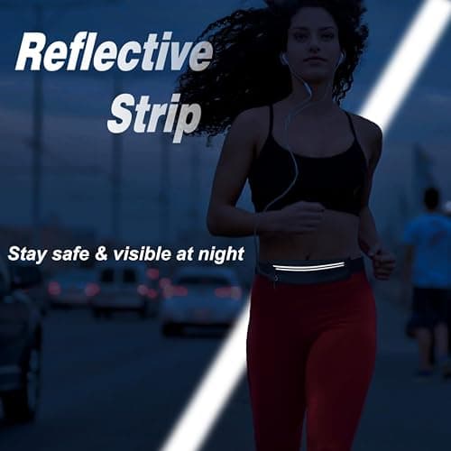 Slim Running Belt Fanny Pack for Men Women, Running Phone Holder Runners Pouch Waist Pack for Workout, Money Belt, Running Gear Accessories [Fits ALL Phones] thumbnail 7