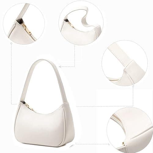 CYHTWSDJ Shoulder Bags for Women, Cute Hobo Tote Handbag Mini Clutch Purse with Zipper Closure thumbnail 7