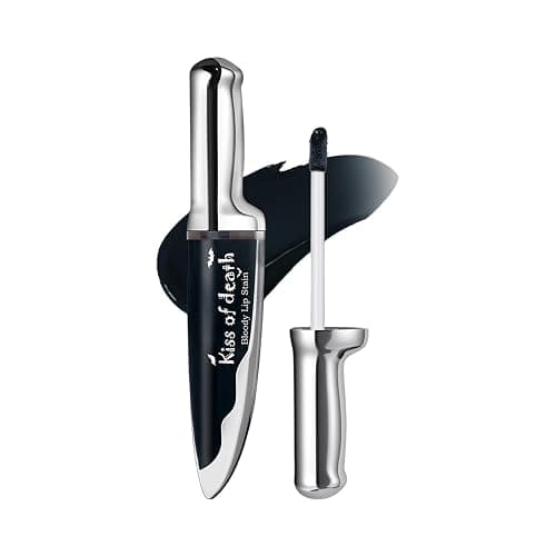 Matte Black Lipstick Bloody Lip Stain NonSticky Texture Perfect For Gothic Looks And Special Occasions Longwear Long Lasting Liquid Lipstick - Image 1