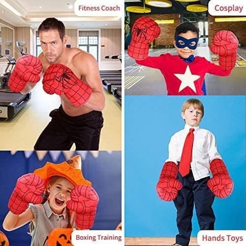 illuOKey Spider Hero Gloves for Kids, Spider Fists Hand Smash Gloves, Ideal for Cosplay, Halloween, Christmas, Birthday Gift thumbnail 4
