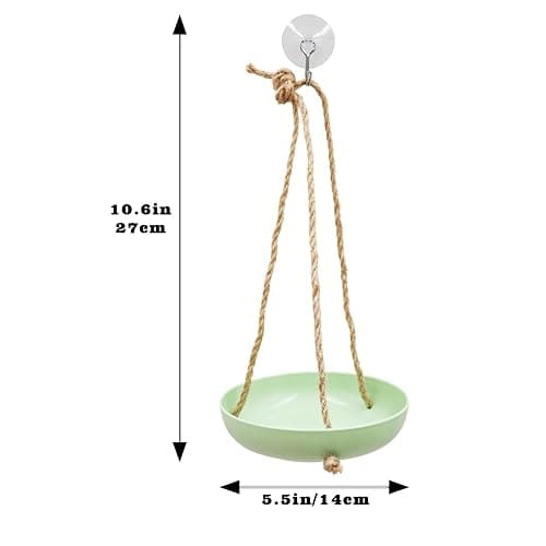 Neeenn Frog Swing Toys, Gecko Swing Toys, Plastic Reptile Amphibian Climbing Toys, Tank Aquarium Terrarium Decoration Accessories, Suitable for Frog Gecko Lizard Chameleon Hermit Crab Hamsters Rats - Small-5.5 Inch in Diameter - Green thumbnail 6