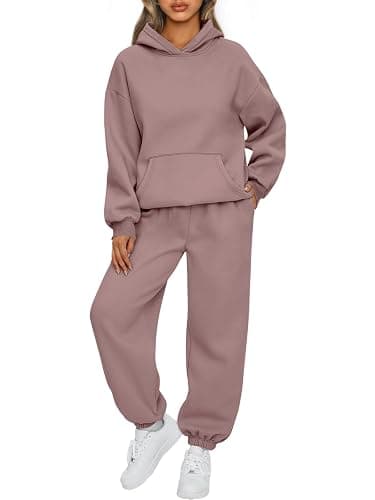 AUTOMET Womens 2 Piece Outfits Lounge Hoodie Sweatsuit Sets Plus Size Fall Fashion Clothes Airport Travel Pants Tracksuits thumbnail 2