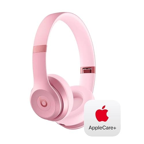 Beats Solo 4 with AppleCare+ for Headphones (2 Years) - Metallic Pink - Image 1