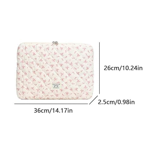 RuiDay Housse Ordinateur 13-14 Pouces, Pochette pour Ordinateur Portable Motif Floral, Compatible avec Macbook Air 13 Pouces et Macbook Pro 14 Pouces thumbnail 5