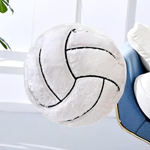 Volleyball Sports Pillow Fluffy Soft Throw Pillow Toy ，14" Durable Sport Basketball Plush Toys,Plush Pillow Toys Gift for Kids Boy Girls Children Room Decoration thumbnail 3