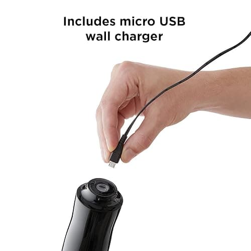 Rabbit Automatic Electric Corkscrew Wine Opener, Cordless Rechargeable, One-Touch Operation, Sleek Shiny Black Finish, Easy to Use for Wine Lovers thumbnail 5