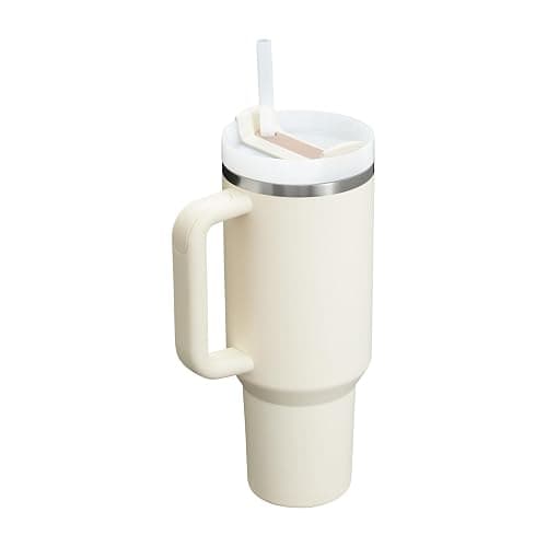 STANLEY 1913 Quencher H2.0 Flowstate Tumbler 1.2L - Cold for 11 Hours - Iced for 48 Hours - Metal Water Bottle with Straw, Handle and Lid - Dishwasher Safe - Travel Mug for Cold Drinks - Cream 2.0 thumbnail 8