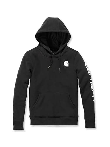 Carhartt Women's Relaxed Fit Midweight Logo Sleeve Graphic Sweatshirt thumbnail 4