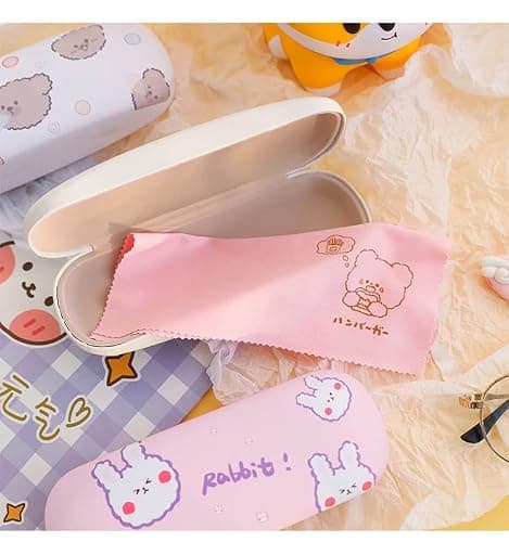 Tooe Kawaii Eyeglasses Clamshell Hard Case Holder Japanese Aesthetic Anime Printed Protective Case Eyeglass Storage Case thumbnail 2