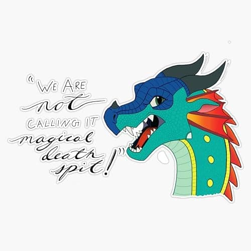 Wings of Fire Glory Quote Bumper Sticker Vinyl Decal 5 inches - Image 1