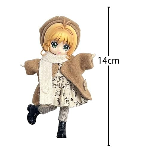 YLQANONG Cardcaptor Kinomot Figures Real Cloth Movable Replaceable Face Cerberu Anime Figure Statues PVC Cardcaptor Anime Action Figurine 14CM thumbnail 3