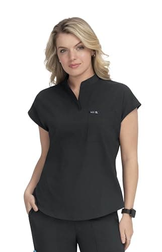 KOI Basics Ari Women's 1-Pocket Stretch Tuck-in Scrub Top thumbnail 2