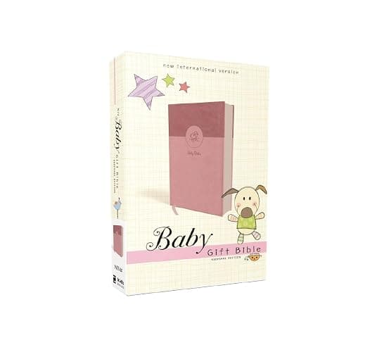 NIV, Baby Gift Bible, Holy Bible, Leathersoft, Pink, Red Letter, Comfort Print: Keepsake Edition thumbnail 12