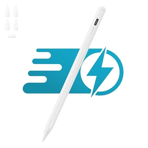 Stylus Pen for iPad 2018-2024,5 Minutes Fast Charging Palm Rejection Tilt Sensitivity High Precision&Magnetic, Compatible with iPad Pencil 6-10th, Pro 11"/12.9"/13", Mini 5/6th, Air 3-6th - Image 1