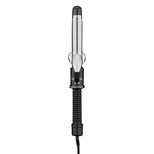 Conair Curling Iron, Fine to Thick Hair, 1-in. Barrel, Black/Silver | Hair curler with multi-layer technology for tight curls and loose waves, 25 heat settings up to 400°F, and 60-second heat-up - Image 1