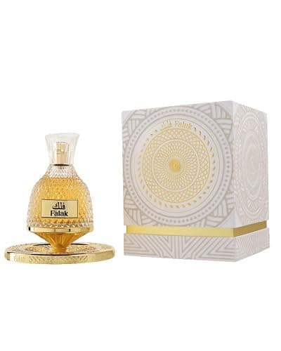 NUSUK Falak Eau De Parfum 100ml Unisex Long Lasting Perfume Caramel, Vanilla & Praline Fragrance Warm Gourmand Scent Elegant Spray Glass Bottle - Image 1