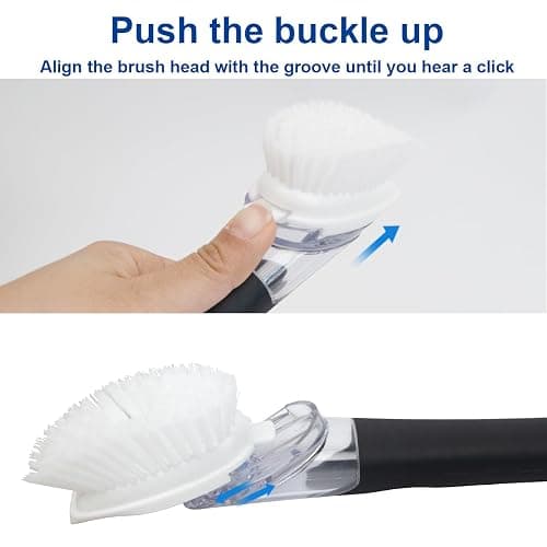 CELOX Dish Brush with Soap Dispenser, Kitchen Brush for Pans, Dishes thumbnail 4