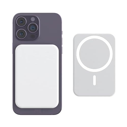 Batterie Externe Magnétique, Charge Rapide Chargeur Sans Fil 5000mAh Power Bank, 15W USB C Portable Batterie Entrée Powerbank Induction Compatible avec iPhone 16/15/14/13/12/Plus/Pro/Pro Max Series - Image 1