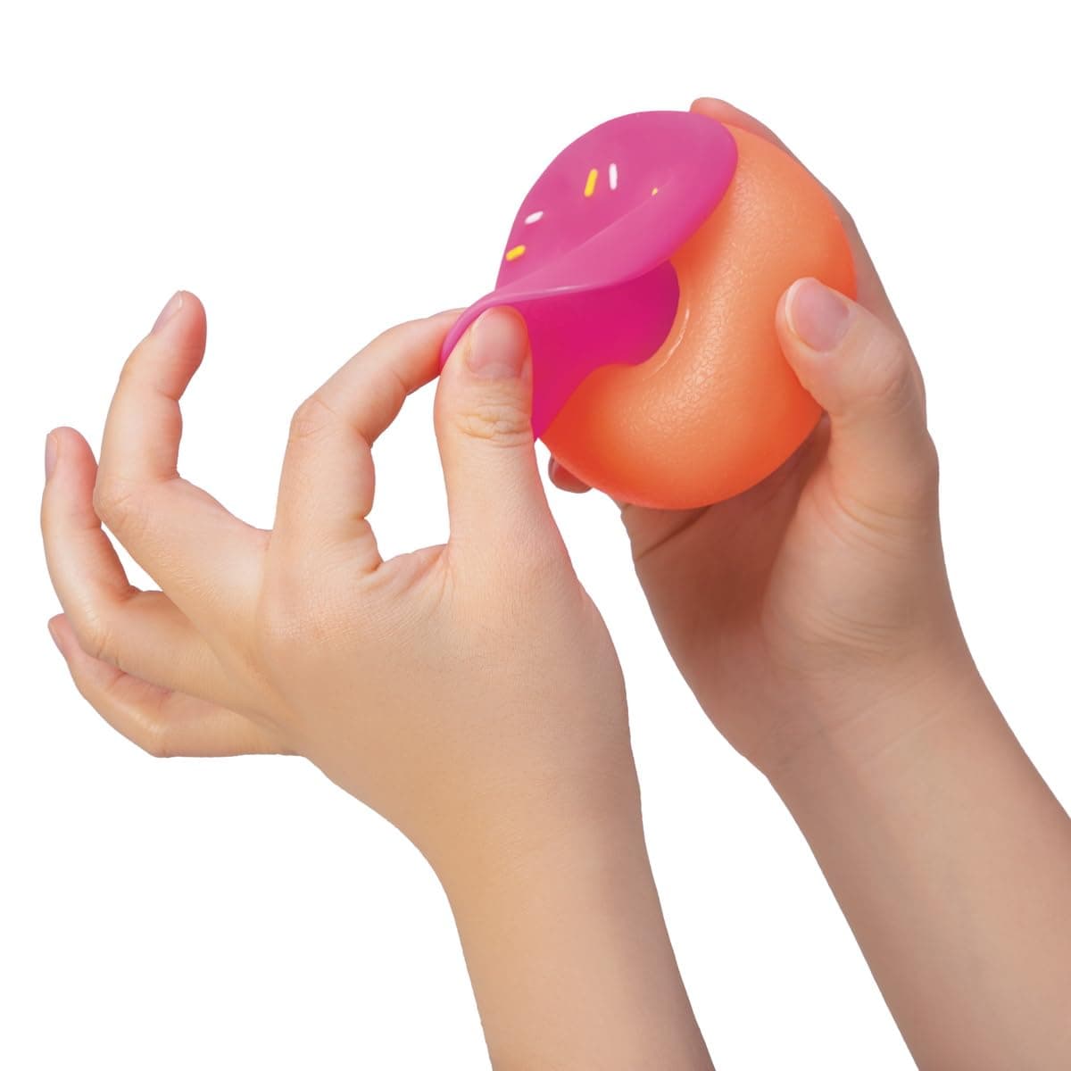 NeeDoh Dohnut - Squishy Stress Relief Fidget Toy with Neon Colours & Customisable Frosting Styles, Ideal for Focus, Assorted Design thumbnail 4