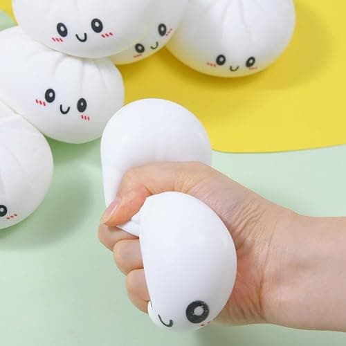 Giant Glitter Dumpling, Giant Mystery Dumplings, Glitter Dumpling S-quishy, Jumbo D-umpling S-quishy Toy with Steamer Box,Large Stress Relief Sensory Ball for Adults & Kids thumbnail 4