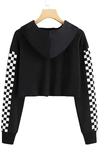 Meikulo Kids 2 Piece Outfits Girls Crop Tops Hoodies Long Sleeve Fashion Sweatshirts and Sweatpants thumbnail 3