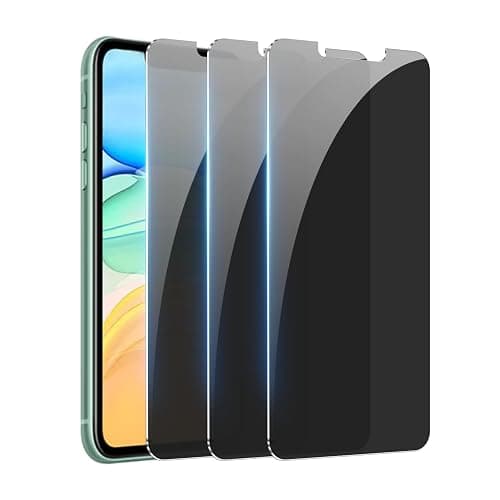 PEHAEL 3Pack for iPhone 11/iPhone XR Privacy Screen Protector Anti-Spy Tempered Glass Film 9H Hardness Easy Installation Bubble Free [6.1 inch] - Image 1