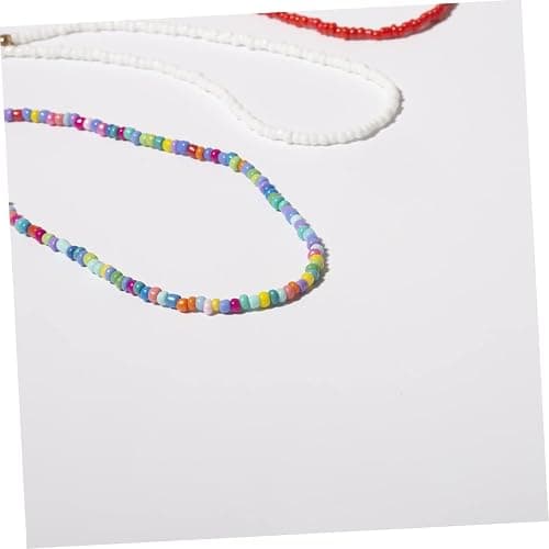 Holibanna Boho Choker Necklace Chain Seed Bead Necklace Tiny Beaded Choker Jewelry for Women and Girls (Black) thumbnail 7