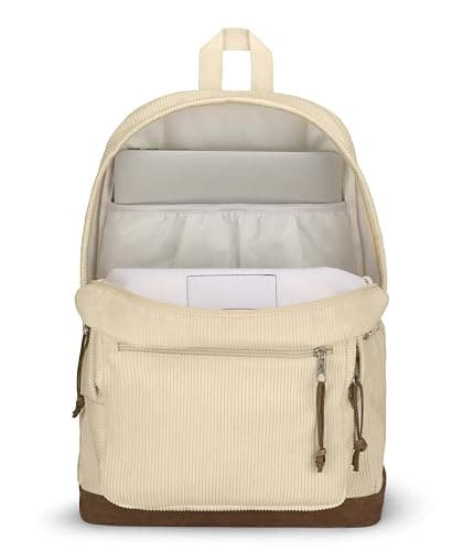 JanSport Right Pack Expressions Backpack - Travel, Work, or Laptop Bag - Coconut Corduroy thumbnail 7