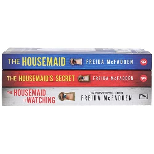 The Housemaid 3-Book Box Set Thriller Bundle -The Housemaid, The Housemaid’s Secret & The Housemaid Is Watching By Freida McFadden Crime, Suspense and Domestic Thriller Collection thumbnail 3