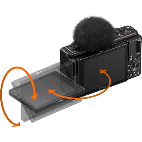 Sony ZV-1F Vlogging Camera (Black) 20.1 MP 1” Sensor | Ultra-Wide 20mm Lens |4K Video | Compact Creator Kit with Case, 64GB Card, NP-BX1 Battery, Card Reader, Photo Software, HDMI Cable and More thumbnail 8