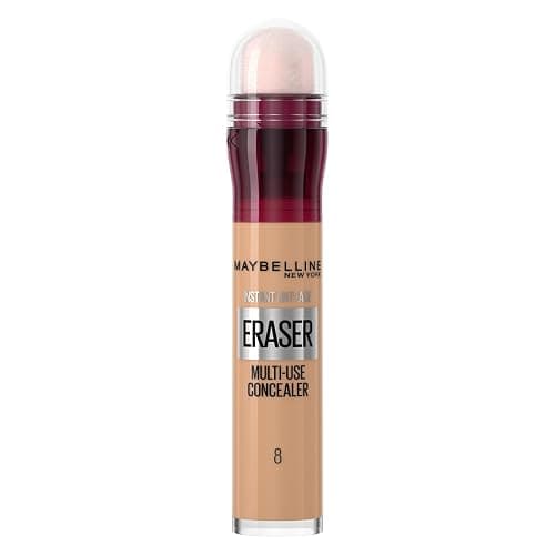 Maybelline Instant Anti-Age Eraser Eye Concealer for Face, Dark Circles, Blemish & Fine Lines Concealer, Full Coverage, Dermatologist Tested, Suitable for Sensitive Skin, Shade: 08 Buff - Image 1