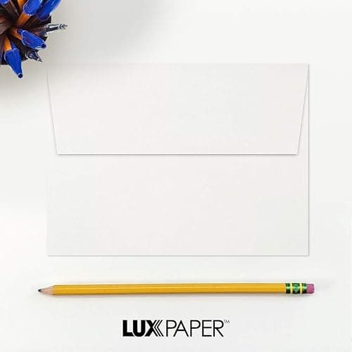 LUXPaper A7 Invitation Envelopes | Peel & Press | 5 1/4" x 7 1/4" | White | 24lb. Text | 50 Qty thumbnail 7