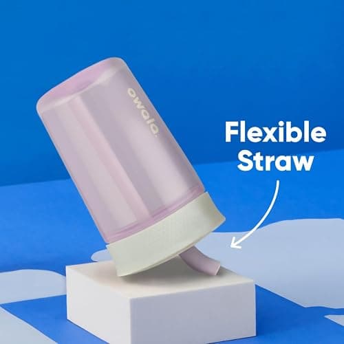 Owala Kids Insulation BPA-Free Plastic Tumbler with Spill Resistant Flexible Straw, Easy to Clean, Kids Water Bottle, Great for Travel, Dishwasher Safe, 15 Oz, Mint and Pink, (Unicorn) thumbnail 3