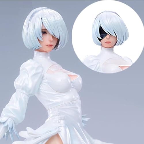 MABAIUDE 2B Figure 2B Statue - 28cm 2Byorha Figure Model Heads and Accessories Replaceable, 1/6 Scale Desktop Decoration Collectible Figurine Gifts for Fans thumbnail 3