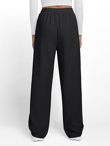 Trendy Queen Women's Wide Leg Sweatpants Baggy Y2K High Waisted Joggers Fall Fashion Clothes with Pockets 2025 thumbnail 4