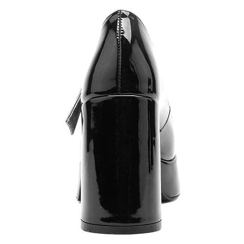 QIV Platform Mary Jane Heels for Women Chunky Block Heel Round Toe Closed Toe Dress Shoes thumbnail 8