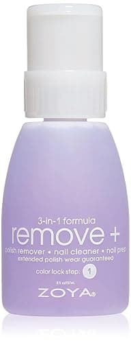 ZOYA Remove Plus Acetone Nail Polish Remover with Big Flipper Bottle, Powerful, Safe and Gentle, 3-in-1 Remover + Cleanser + Prep, Award-Winning Big10Free, 8 Fl Oz - Image 1
