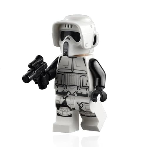 LEGO Star Wars The Mandalorian Minifigure - Imperial Scout Trooper with Blaster and Speeder Bike 75292 thumbnail 4