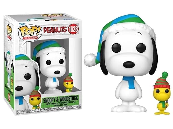 POP Holiday: A Charlie Brown Christmas - Snoopy & Woodstock Funko Vinyl Figure (Bundled with Compatible Box Protector Case) Multicolored 3.75 inches thumbnail 2