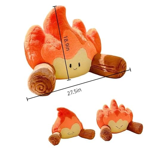 Gujuja Reading Pillow for Sitting in Bed Funny Campfire Back Pillows Cartoon Bonfire Backrest on Chair, Couch, Bed, Sofa and Car thumbnail 2