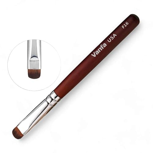 Vanfa French Brush for Nails, Clean up brush for Gel Nail Polish F16 - Image 1