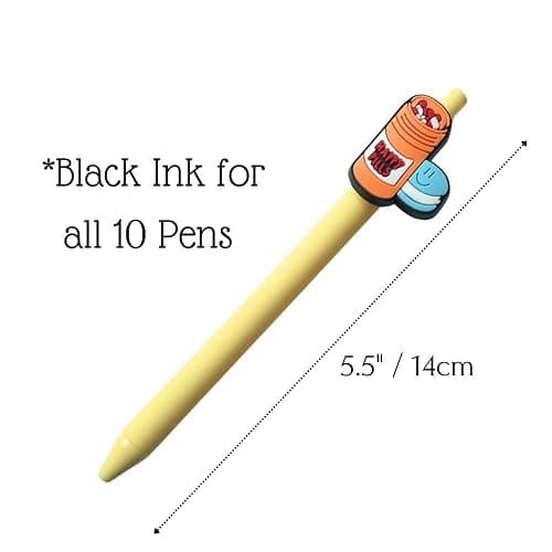 YJ PREMIUMS 10-Pack of Cute Nursing Pens with Heart, Syringe Designs in Black Ink - Versatile Writing Instruments for Nurses, Medical Assistants, Students (Medical) thumbnail 4