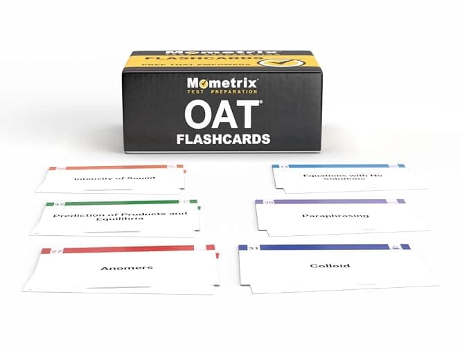 OAT Exam Study Cards: OAT Test Prep 2026-2027 and Practice for the Optometry Admission Test [Full Color Cards] thumbnail 2