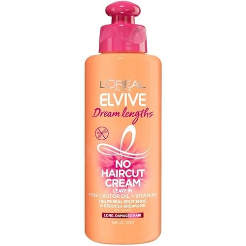 L'Oreal Paris Elvive Dream Lengths No Haircut Cream Leave In Conditioner, 6.8 fl. oz. - Image 1