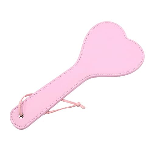 VENESUN Pink SM Sexual Heart Spanking Paddle, 11.2inch Faux Leather Wide Paddles Sex Toys for Adults BDSM Cosplay thumbnail 2