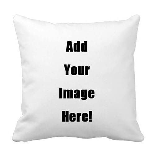 Shop&Three Custom Design Photos or Text Outdoor/Indoor Throw Pillowcase, Personalized Pet Photo Pillow, Love Photo Throw Pillowcases, Wedding Keepsake Throw Pillow Covers 18" x 18" - Image 1