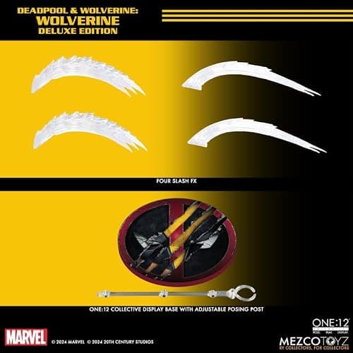 Mezco Toyz One:12 Collective Deadpool & Wolverine: Wolverine (Deluxe Edition) 1/12 Scale Collectible Figure thumbnail 8