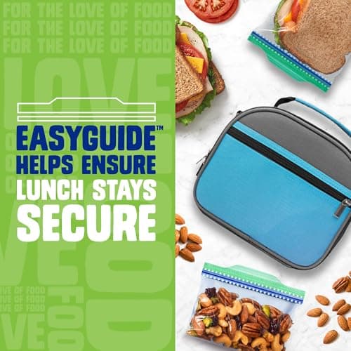 Ziploc Sandwich and Snack Bags with EasyGuide Texture, Plastic Storage Bags with Grip 'n Seal Technology, 270 Bags Total thumbnail 3